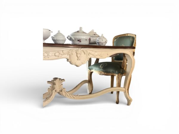 Hand-carved wooden Belviora Signature Dining Table