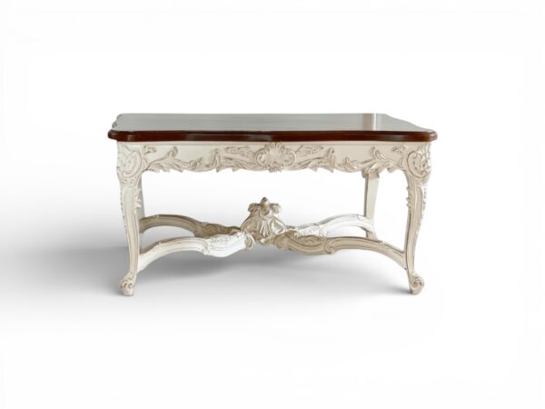 Regency Crest Centre Table with hand-carved detailing