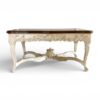 Classic European centre table with cream finish