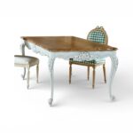Montclair Heirloom Dining Table with carved wooden details