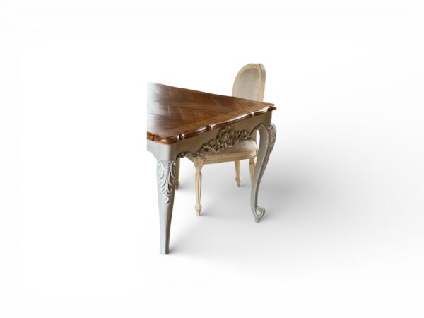 European style dining table with refined silhouette