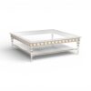 Luxury coffee table with gold detailing and wooden frame