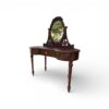 Louis style dresser with oval mirror