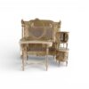 Elegant dressing table with carved details