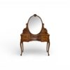 Eloria Oval Dressing Table with carved mirror