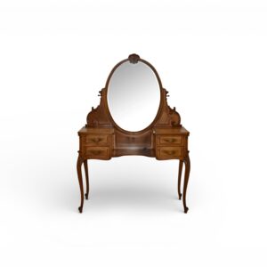 Eloria Oval Dressing Table with carved mirror