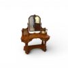 Classic wooden dressing table with storage