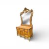 Handcrafted wooden dressing table with mirror