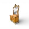 Handcrafted wooden dressing table with mirror