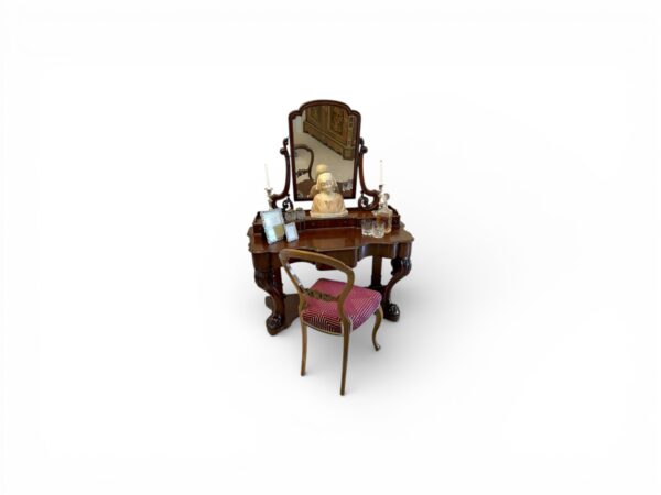 Premium Zelario Dressing Table with ornate detailing