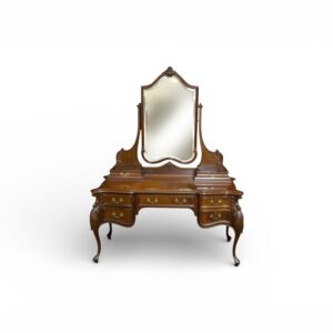 Victorian Dressing Table with carved wooden frame