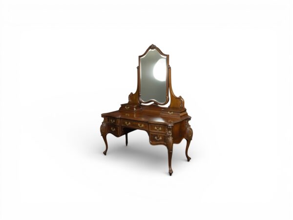 Handcrafted Victorian dressing table with mirror