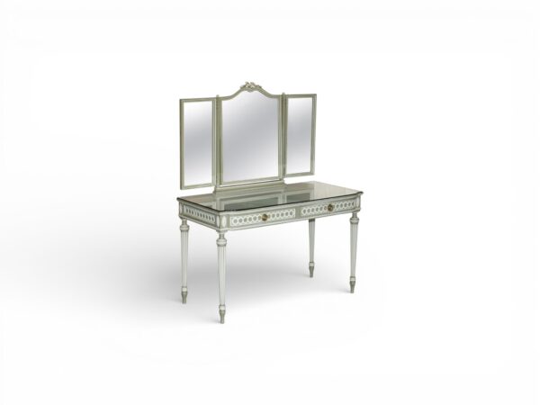 Elegant French dressing table with antique finish