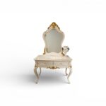 Celvian Dressing Table with carved wooden details