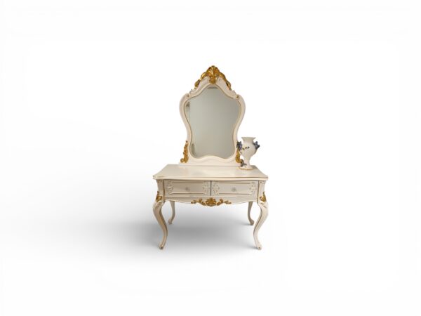 Celvian Dressing Table with carved wooden details