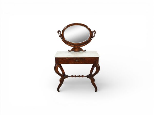 Regency Vale dressing table with oval mirror