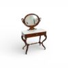 Classic wooden dressing table with marble top
