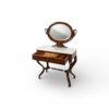 Antique style dressing table with curved legs