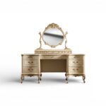 Lunara Royale dressing table with ornate mirror