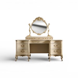 Lunara Royale dressing table with ornate mirror