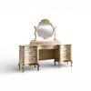 European style vanity table with sculpted legs