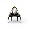 Blackcrest dressing table with ornate framed mirror