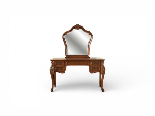 Ardenwood Classic dressing table with carved wooden mirror