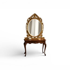 Gildora Heritage dressing table with ornate gold mirror