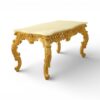 Luxury hand-carved teakwood centre table