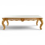 Rivault Royale Carved Dining Table in solid teakwood