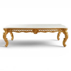 Rivault Royale Carved Dining Table in solid teakwood