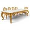 Italian style carved dining table