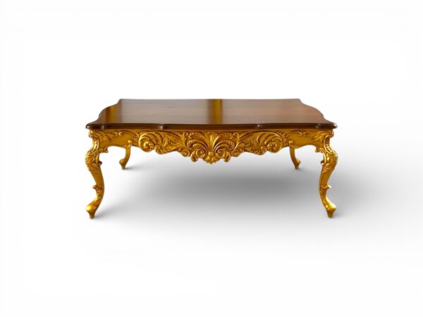Gold carved centre table with classic detailing