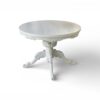 Round luxury pedestal table with hand carving