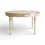 Golden Ivy Dining Table with gold accents