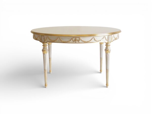 Golden Ivy Dining Table with gold accents