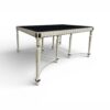 Classic designer dining table with bold top