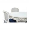 Boutique style round wooden dining table