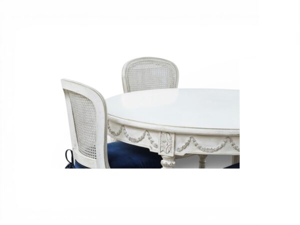 Boutique style round wooden dining table