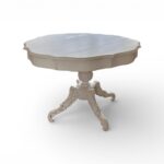 Silvara Round Table luxury wooden dining table
