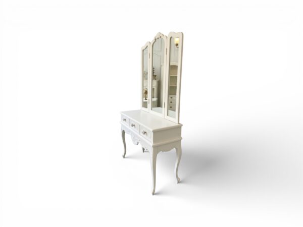 Luxury vanity table with carved detailing