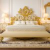 Luxury throne inspired bedroom bed