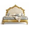 Grand Crown Bed luxury gold tufted bed