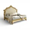 Palace style gold upholstered bed