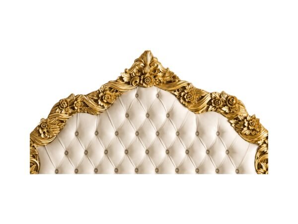 Grand Crown Bed luxury gold tufted bed