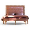 Rosavelle Regalia Bed with damask headboard