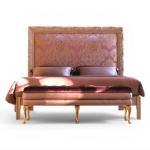 Rosavelle Regalia Bed with damask headboard