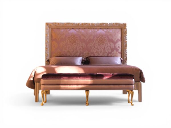 Rosavelle Regalia Bed with damask headboard