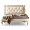 Milano Pearl Grandeur Bed with tall tufted headboard
