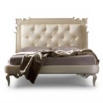 Milano Pearl Grandeur Bed with tall tufted headboard
